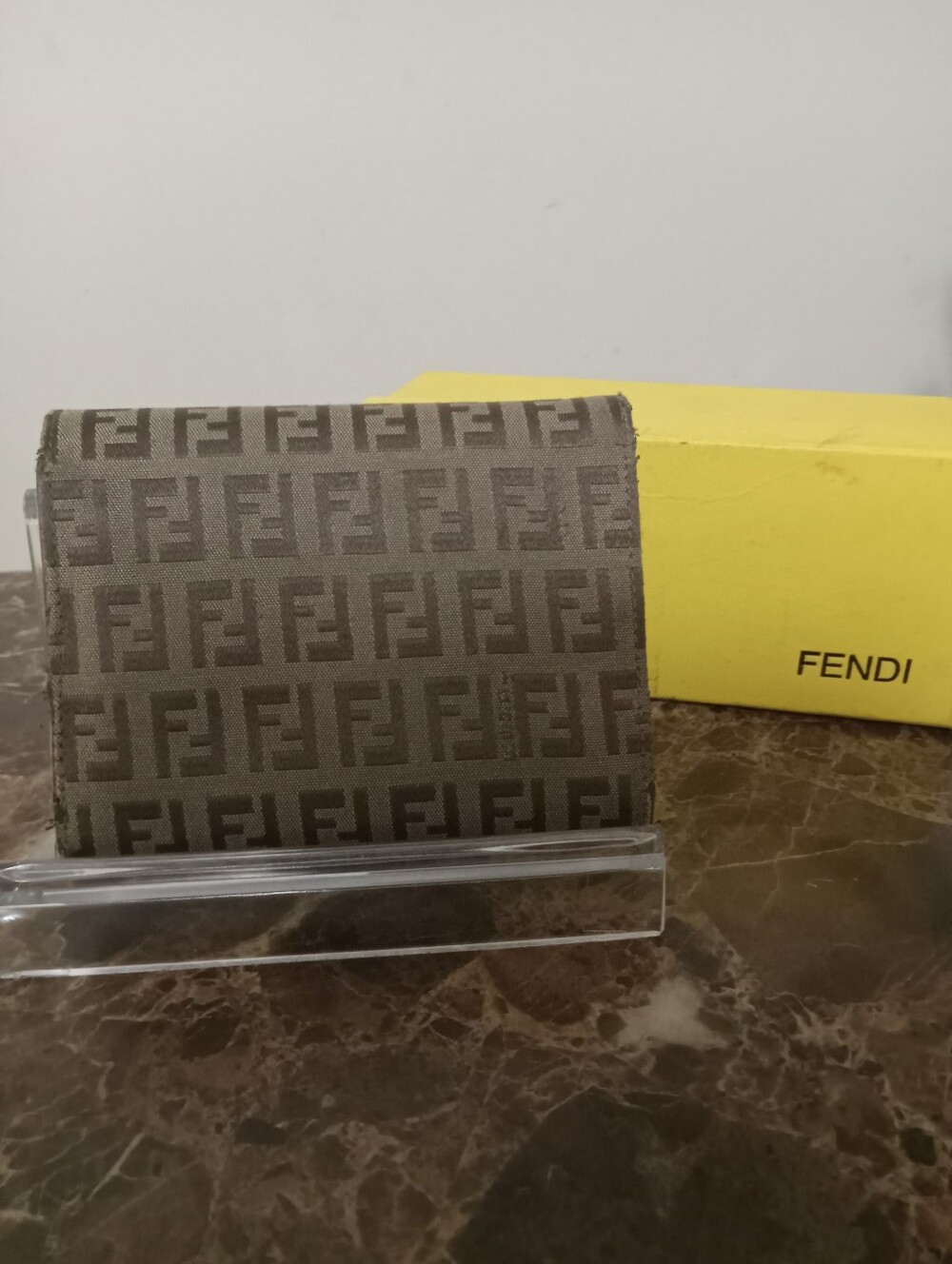 Fendi Beige FF Monogram Wallet EUC - Picture 7 of 16
